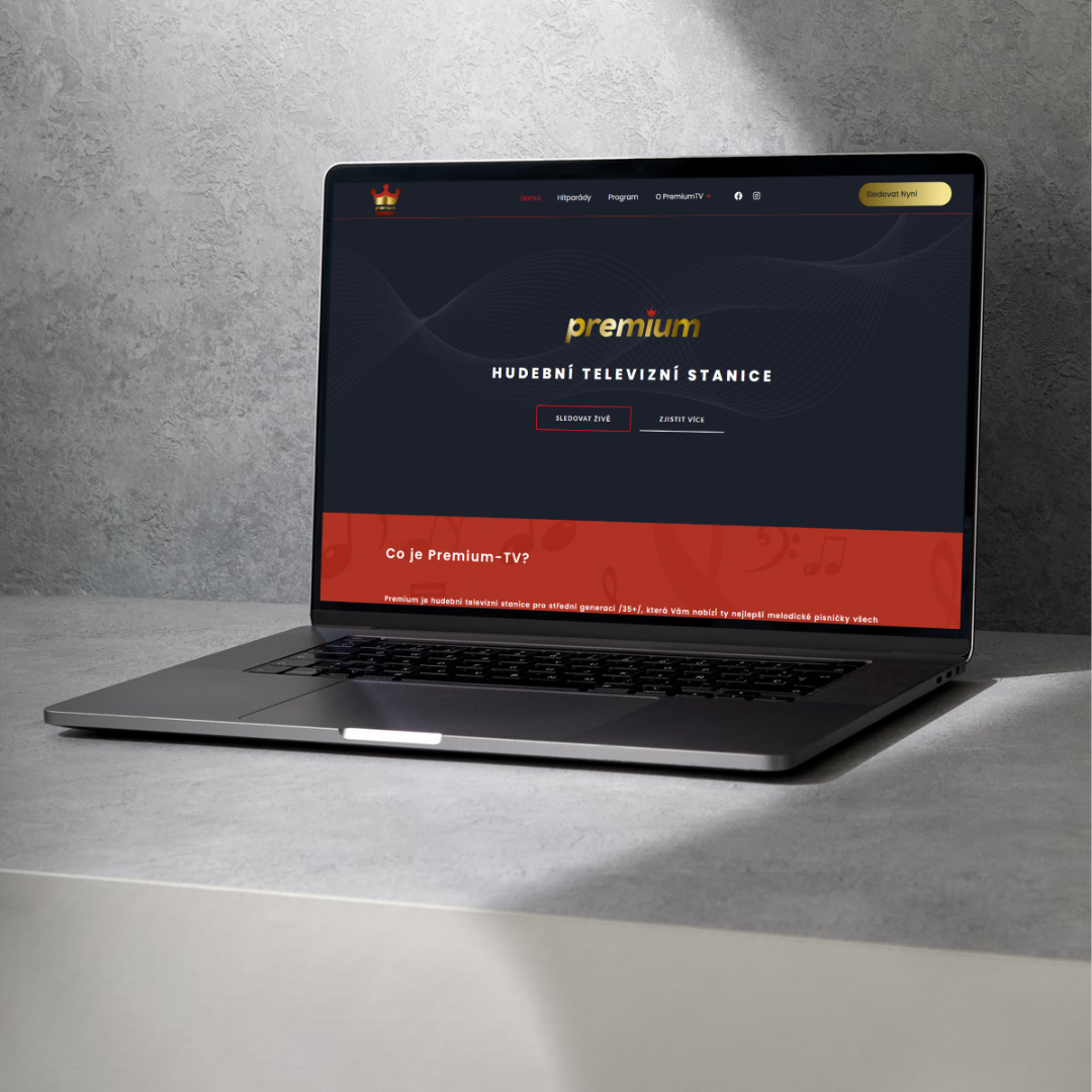 Tvorba webových stránek pro PremiumTV